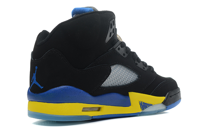 Air Jordan 5 Mens Shoes Aaa Black/Yellow/Blue Online